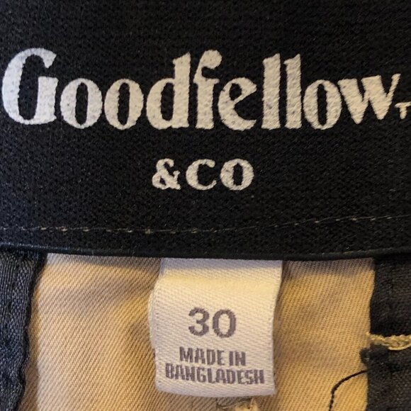 Goodfellow & Co 9" Flat Front Chino Khaki Linden Tech Shorts Size 30 EUC - Picture 11 of 14